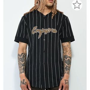 BLACK MENS EMPYRE BASEBALL JERSEY
